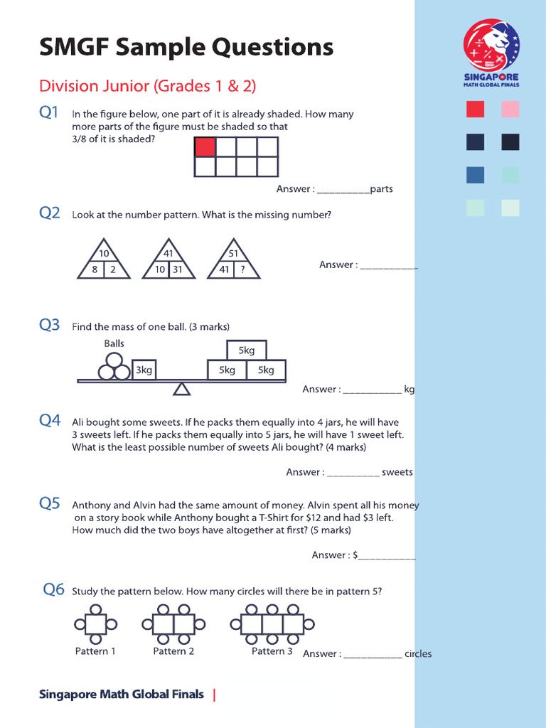 SMGF 2023 Sample Questions | PDF