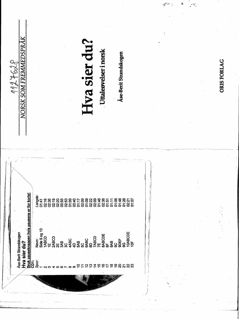 Hva Sier Du | PDF