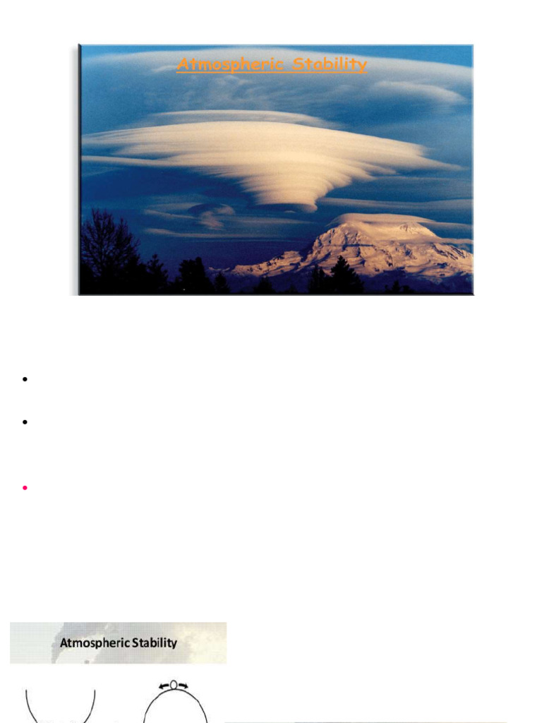 2.2 Atmospheric Stability | PDF | Atmosphere Of Earth | Continuum Mechanics