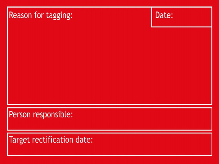 1.1 Red Tag | PDF