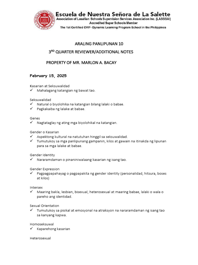 3 Ap 10 Key Notes | PDF