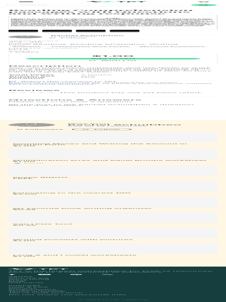 Reading Comprehension Passages & Questions | PDF