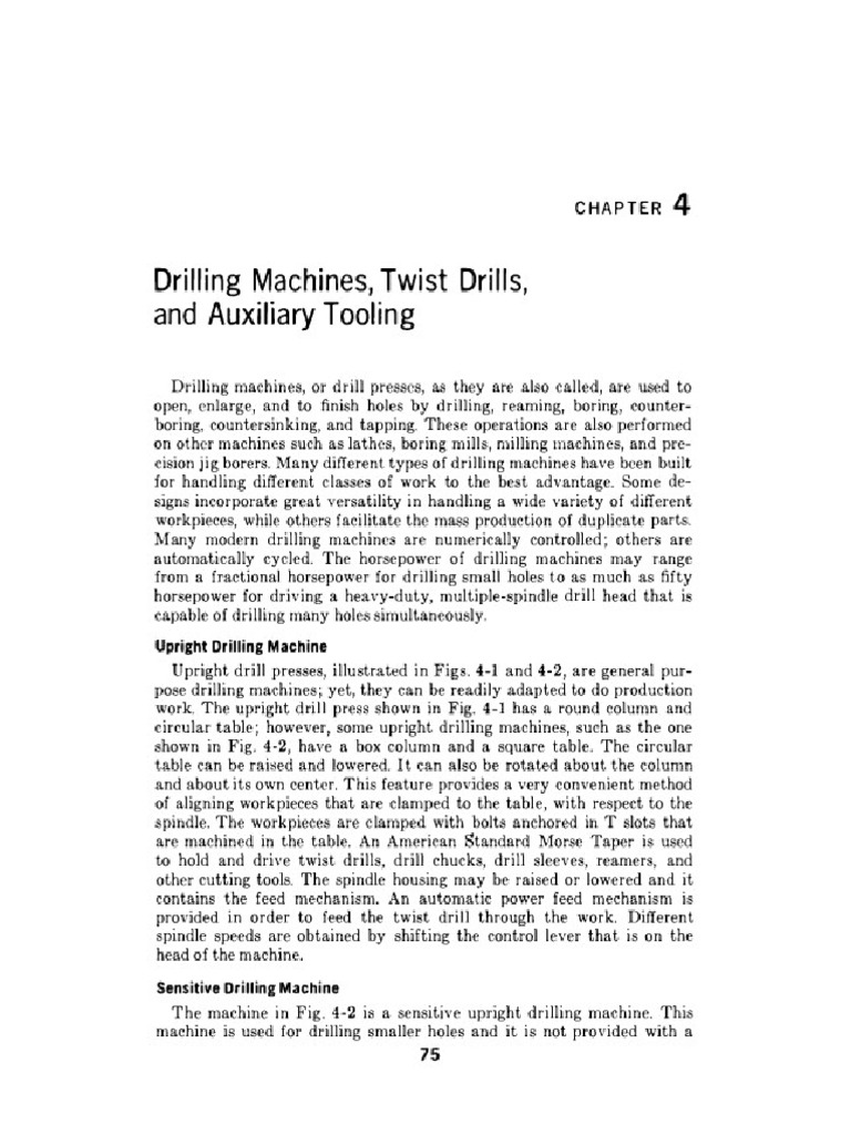 Drilling Machine and Drilling Operation | PDF