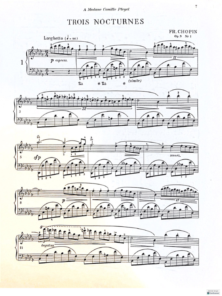 Chopin Op 9 No 1 | PDF