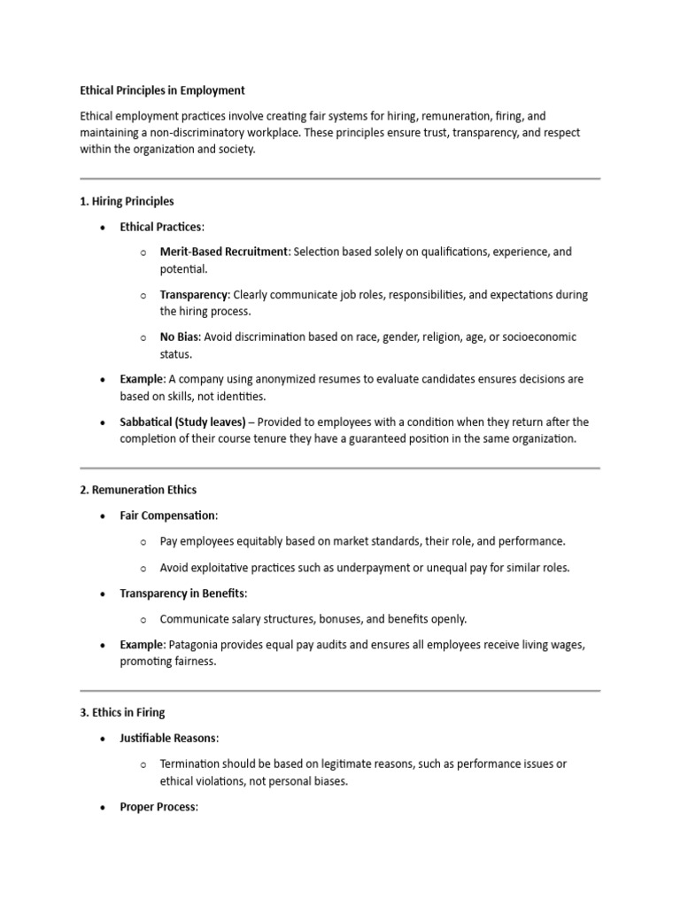 OE Notes 4 | PDF | Employment | Layoff