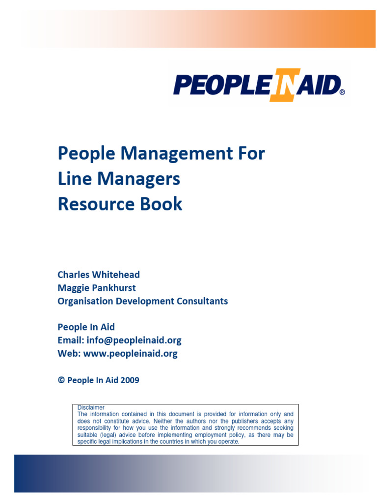 Effective People Management for Line Managers | PDF