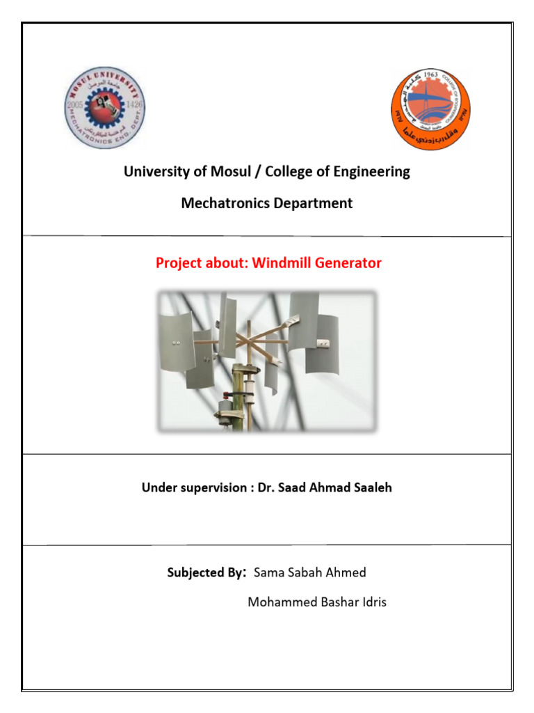 Windmill Generator modeling | PDF | Wind Power | Wind Turbine