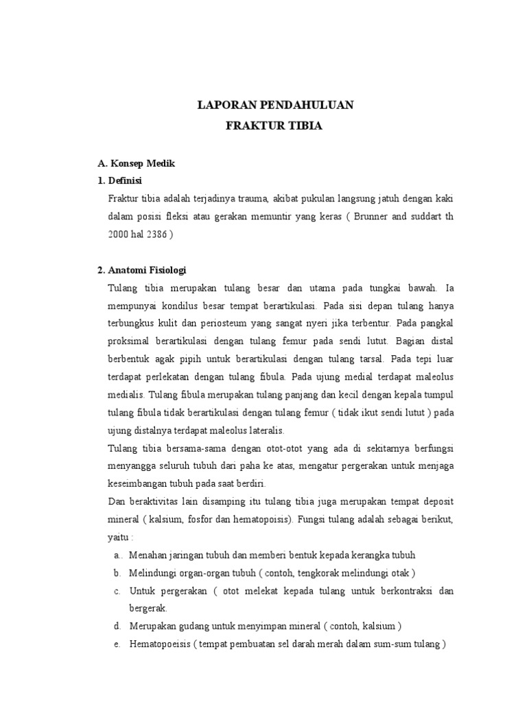 askep Fraktur Tibia Fibula