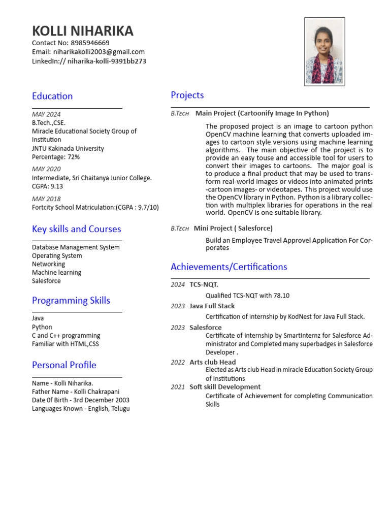 NIHA-CSE | PDF | Information Technology | Computer Science