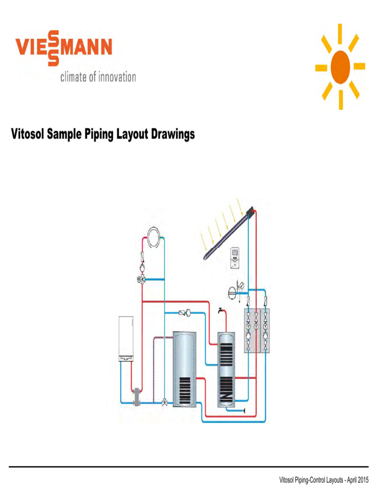 Vitosol Piping Layouts | PDF