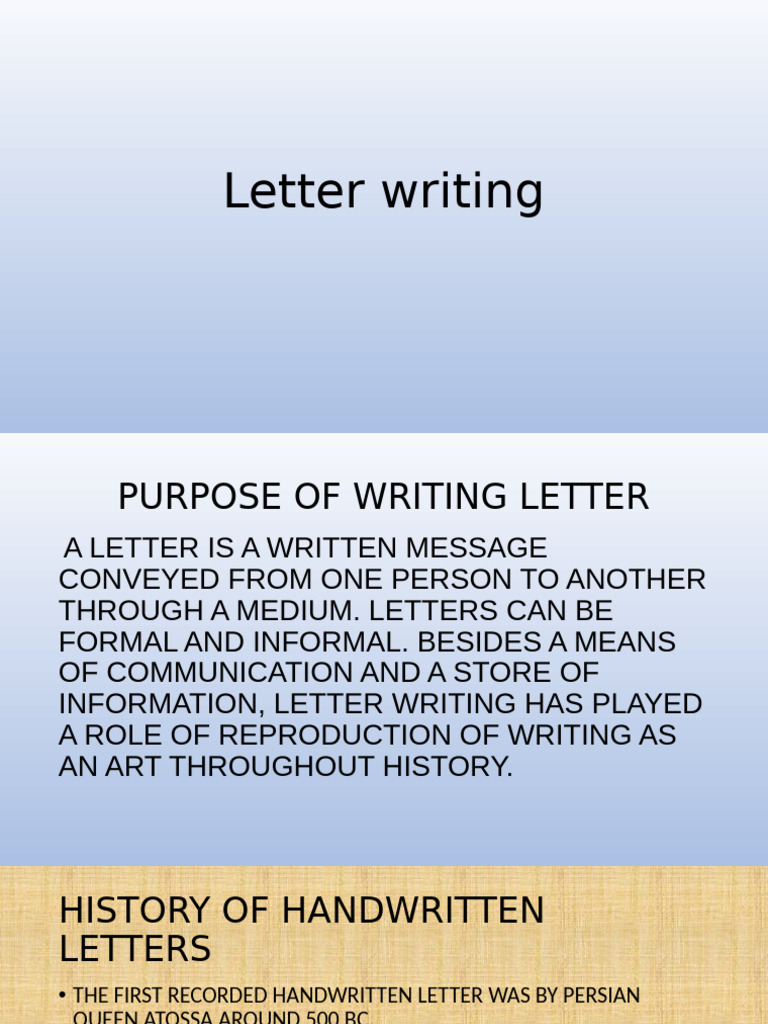 Letter - Formal & Informal | PDF | Human Communication