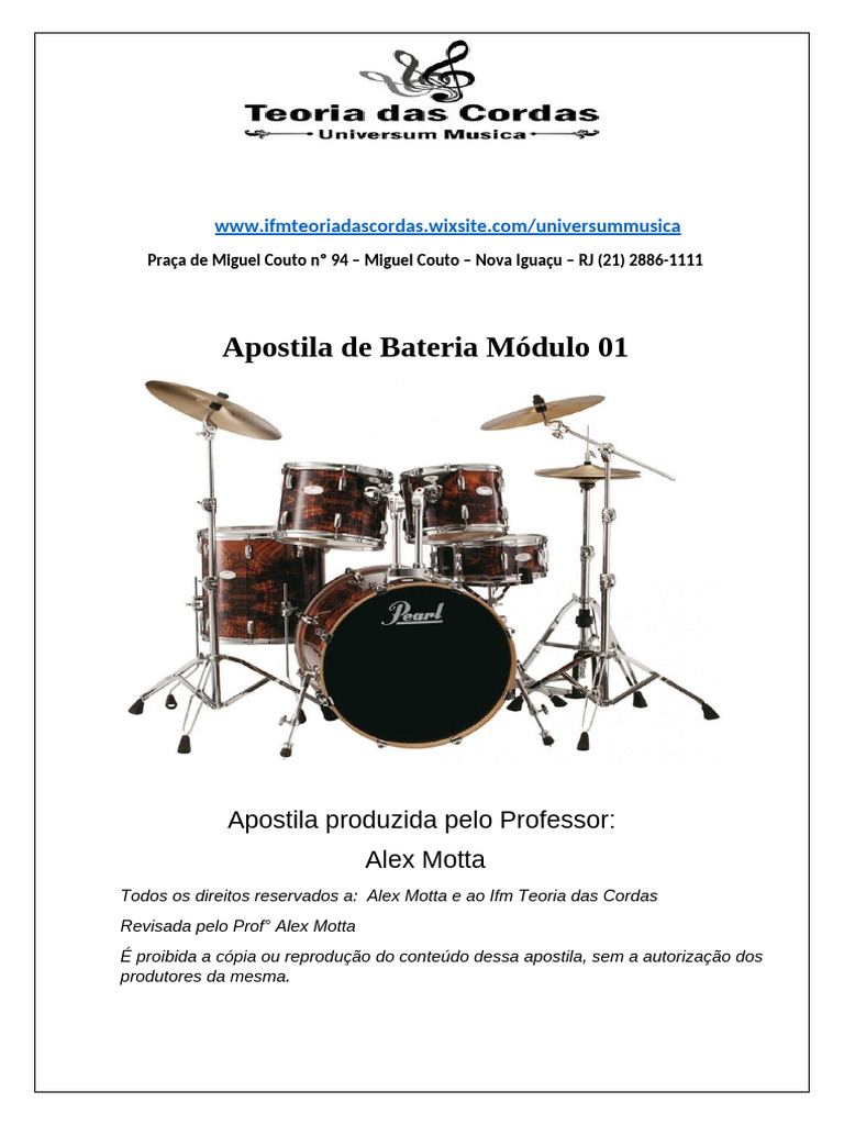 Apostila de Bateria para Iniciantes | PDF