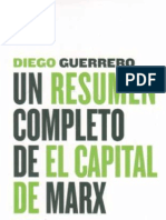 UN RESUMEN COMPLETO DE EL CAPITAL DE MARX  por Diego Guerrero