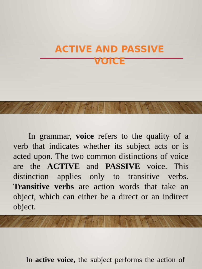 Active-Passive - Qouted-Reported | PDF | Subject (Grammar) | Verb