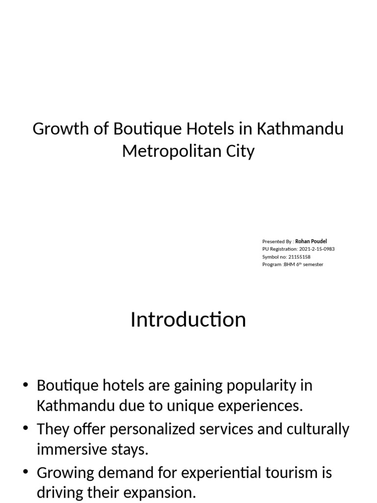 Rohan Poudel Presentation | PDF | Tourism | Sustainability