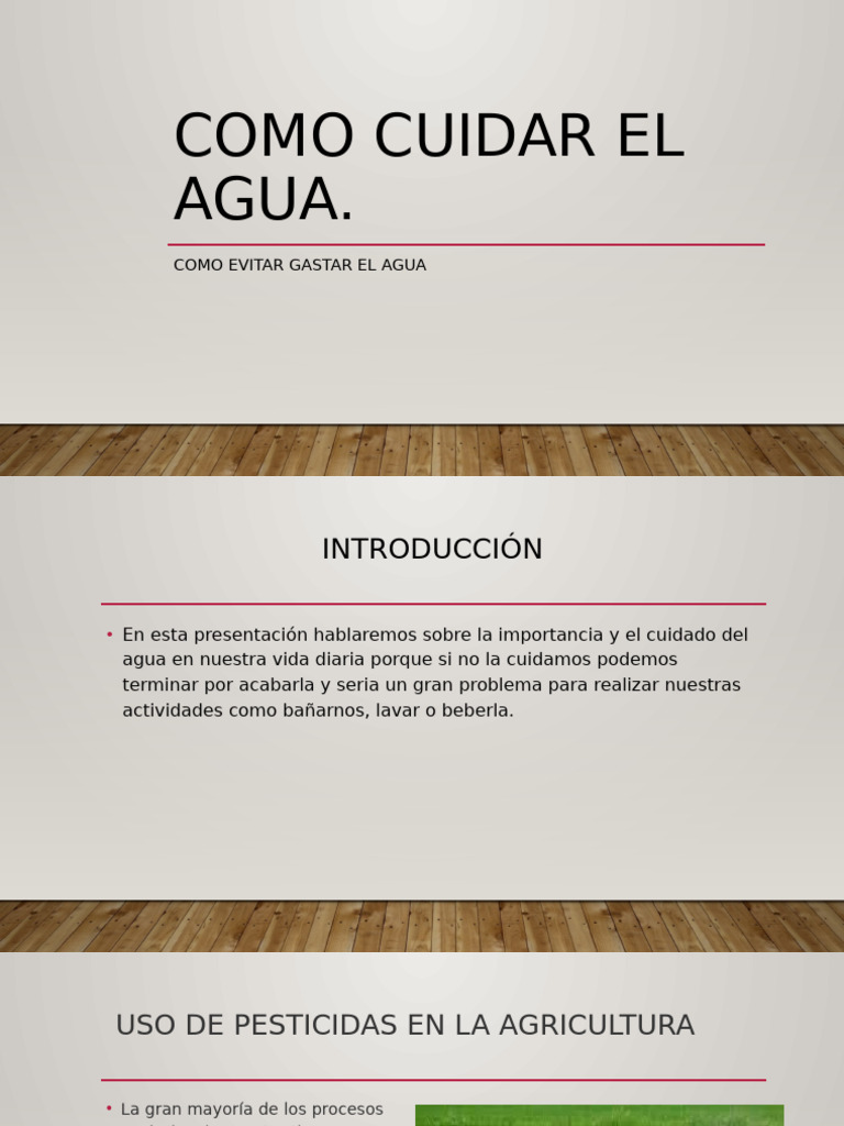 Cuidado y Conservación del Agua | PDF