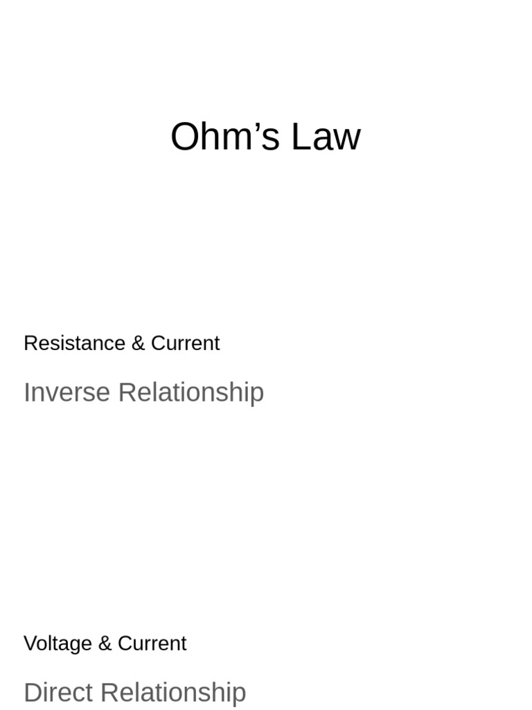 1.29 - 30 Ohm's Law | PDF