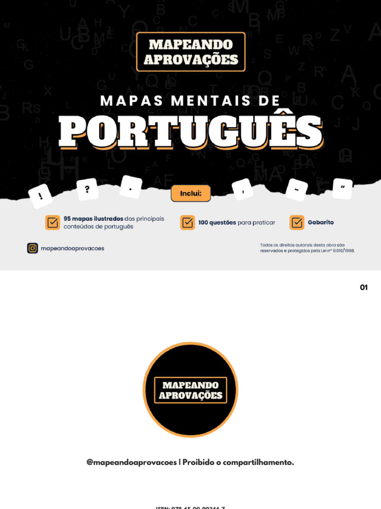 Mapa Mental de Verbos e Coesão | PDF | Assunto (gramática) | Pronome