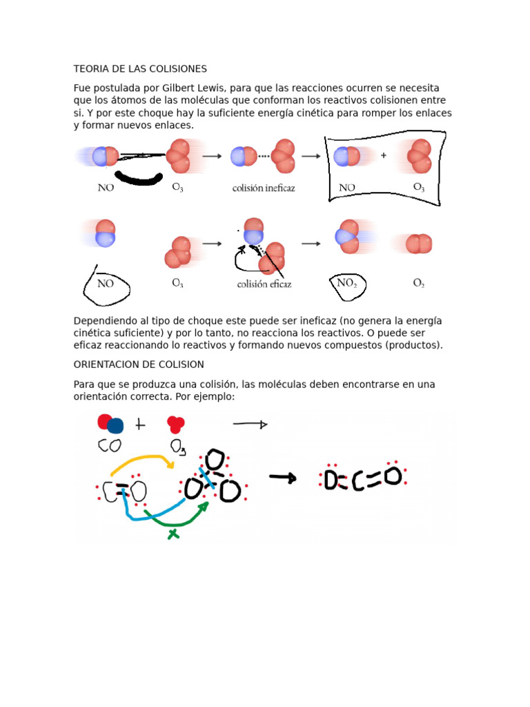 Teoria de Las Colisiones | PDF