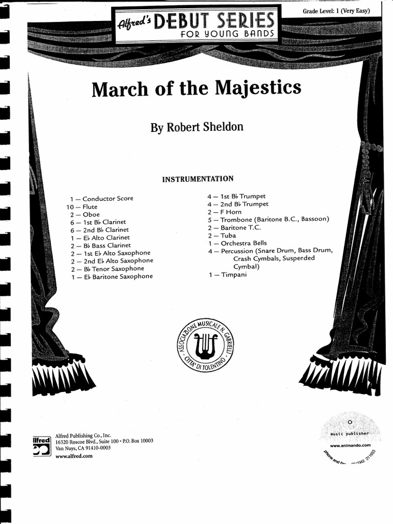 March of The Majestic - Partitura e Parti | PDF