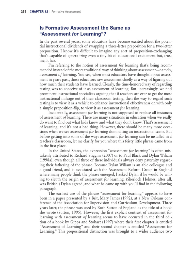 Teacher's Guide to Formative Assessment | PDF