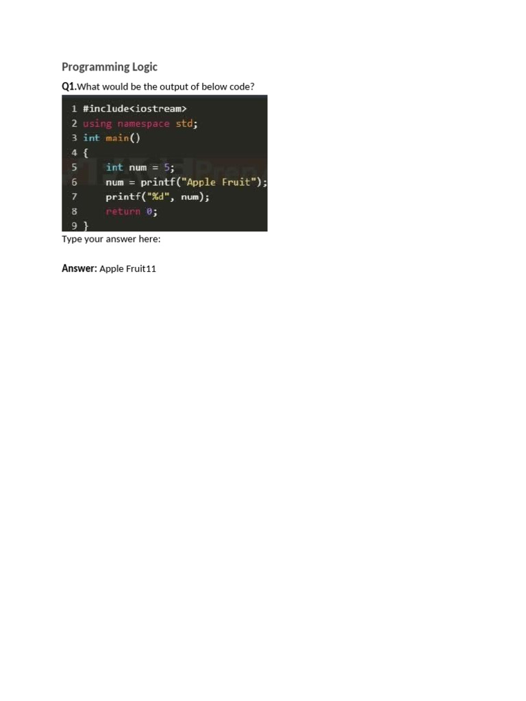 Programming Logic and Coding Exercises | PDF | Constructor (Object ...