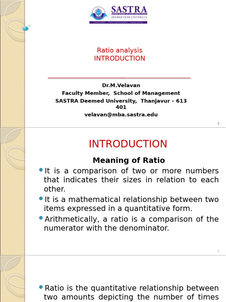 Unit IV - Ratio Analysis - I | PDF | Dividend | Equity (Finance)