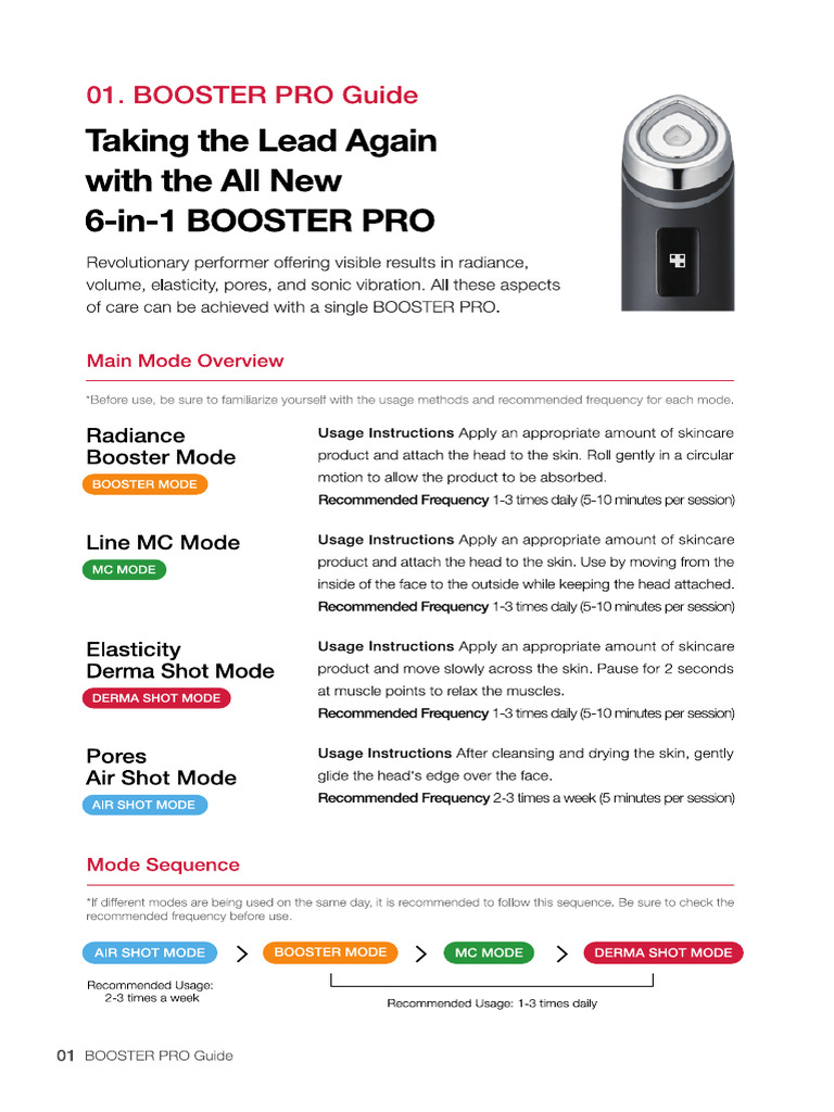 Age R Booster Pro Guide | PDF