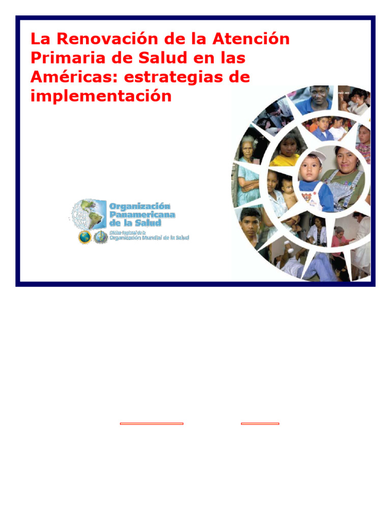 Estrategias para Renovar la Atención Primaria | PDF | Cuidado de la salud