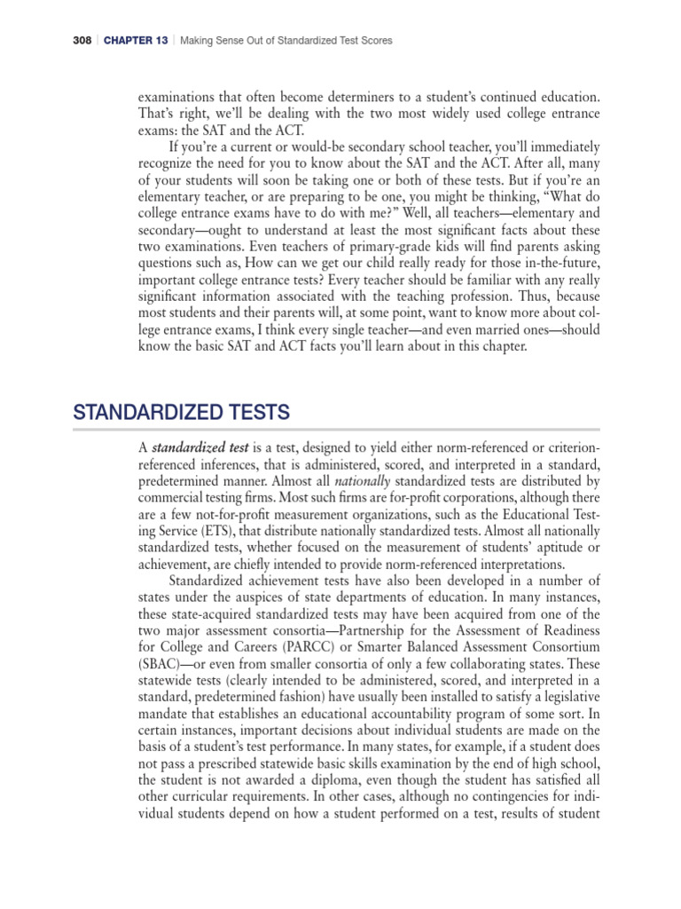 Understanding SAT and ACT Scores | PDF | Standardized Tests | Teachers