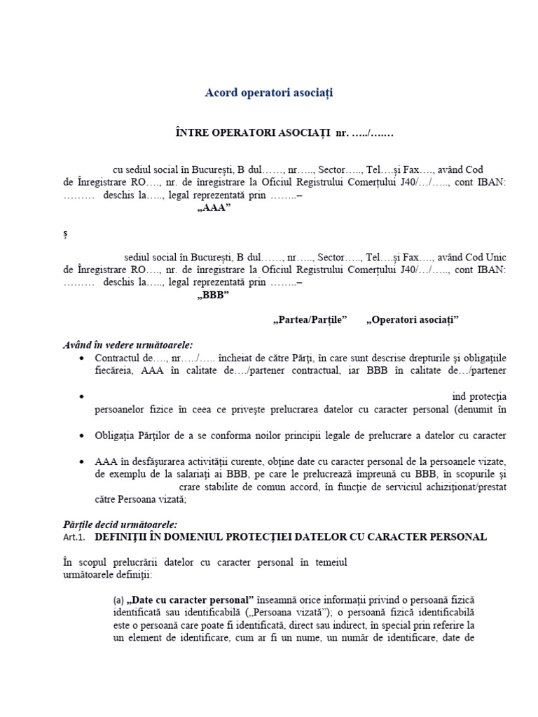 7 Modele de Documente Modificate Conform - GDPR190125095837 | PDF