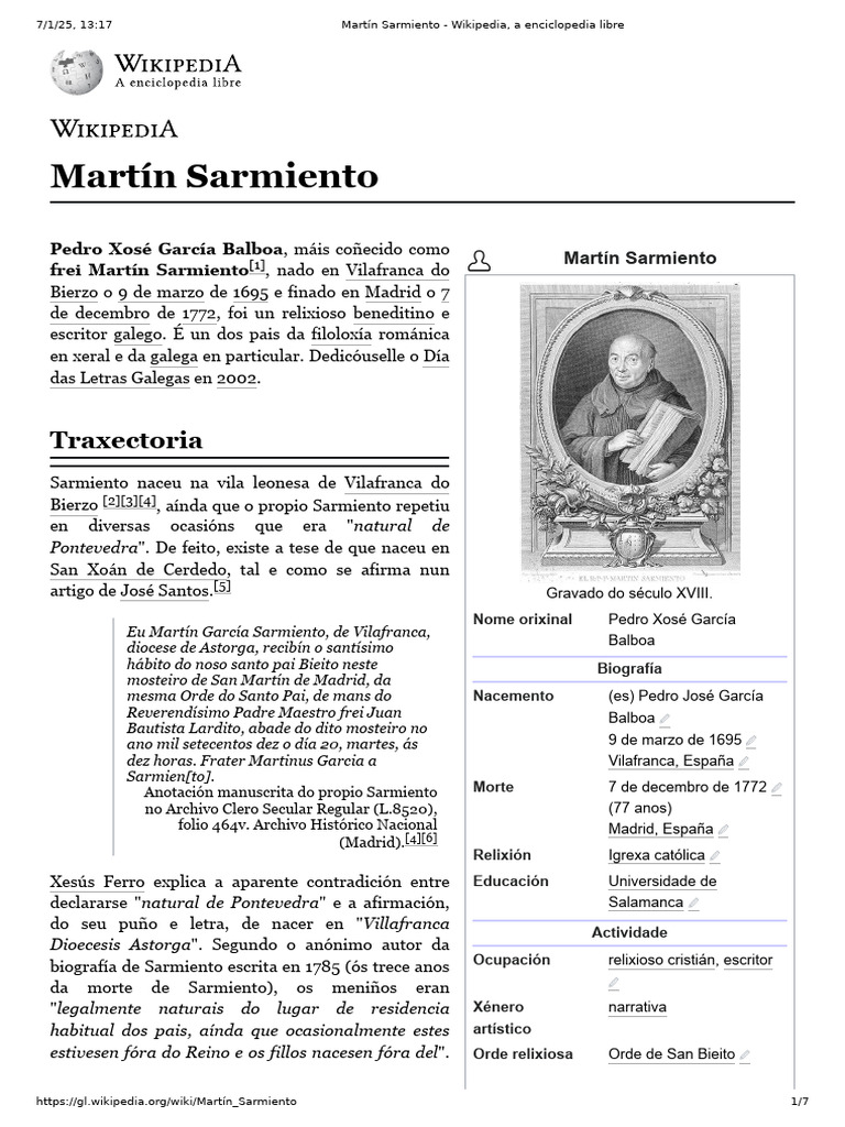 Martín Sarmiento | PDF