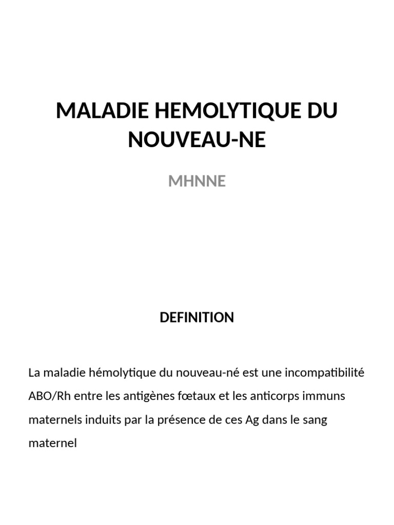Comprendre la MHNNE et sa gestion | PDF | Anatomie | Tissu biologique