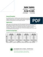 Alloys 309 310 Elevated Temperature Properties Applications Corrosion Resistance