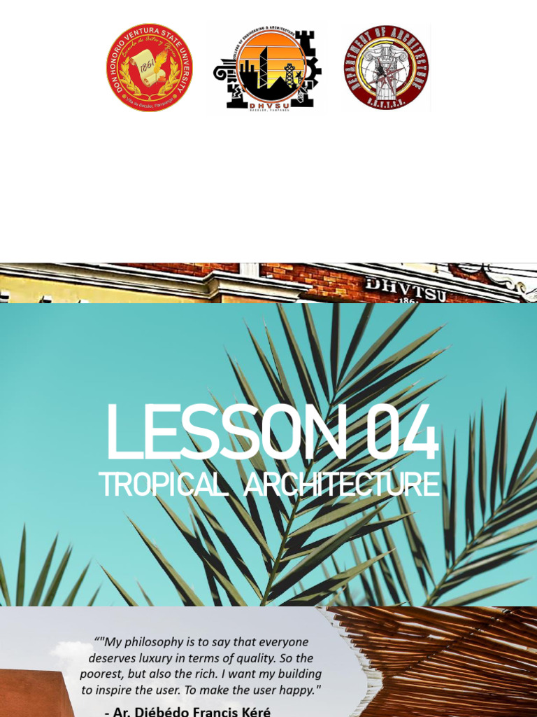 Tropical Architecture Design Strategies | PDF | Tropics | Climate