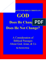 God Does He Change or Does He Not