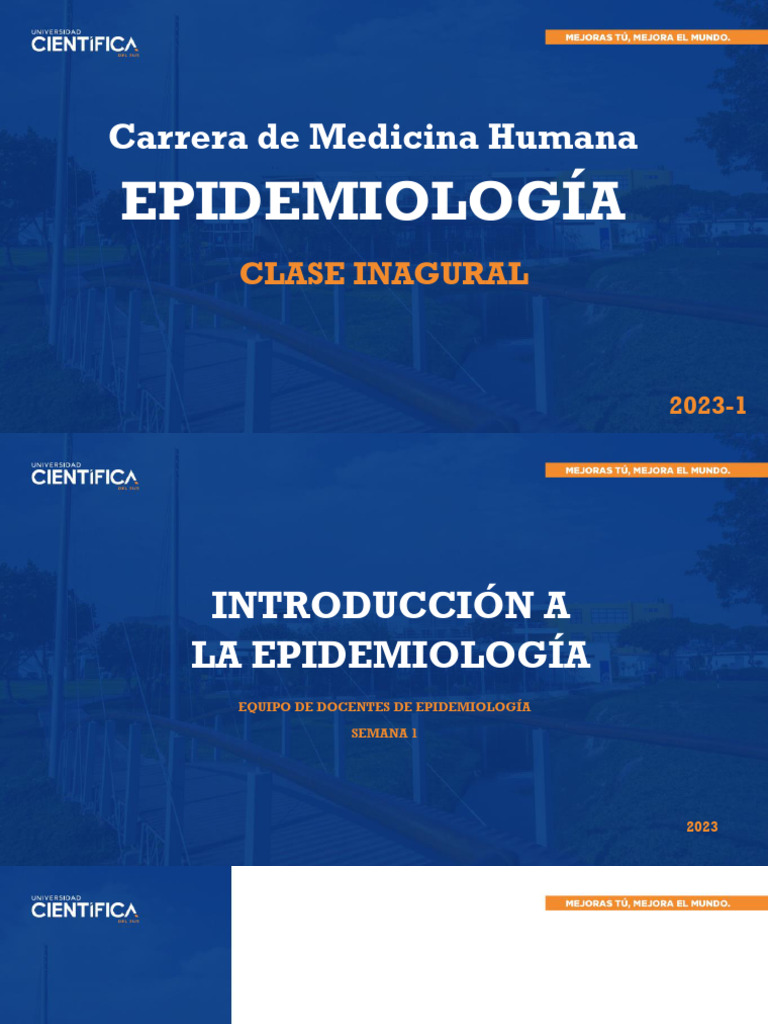 Clase+1.+Introducci%C3%B3n | PDF | Epidemiología | Infección