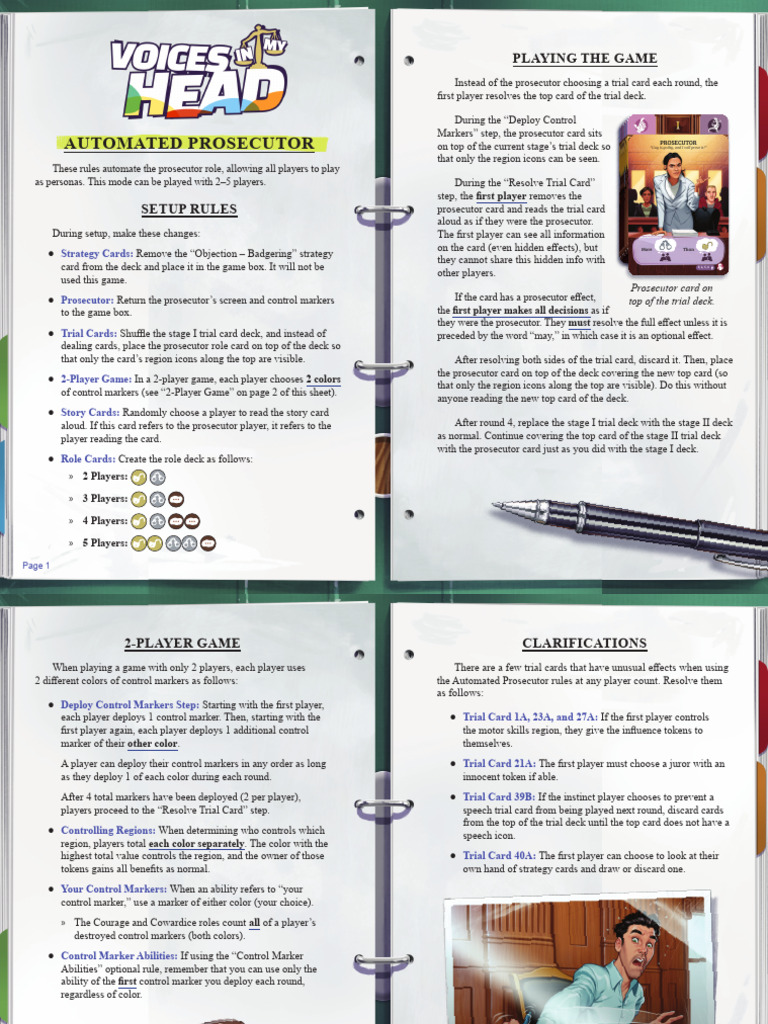 Automated Prosecutor Game Rules | PDF | Legal Procedure | Judiciaries