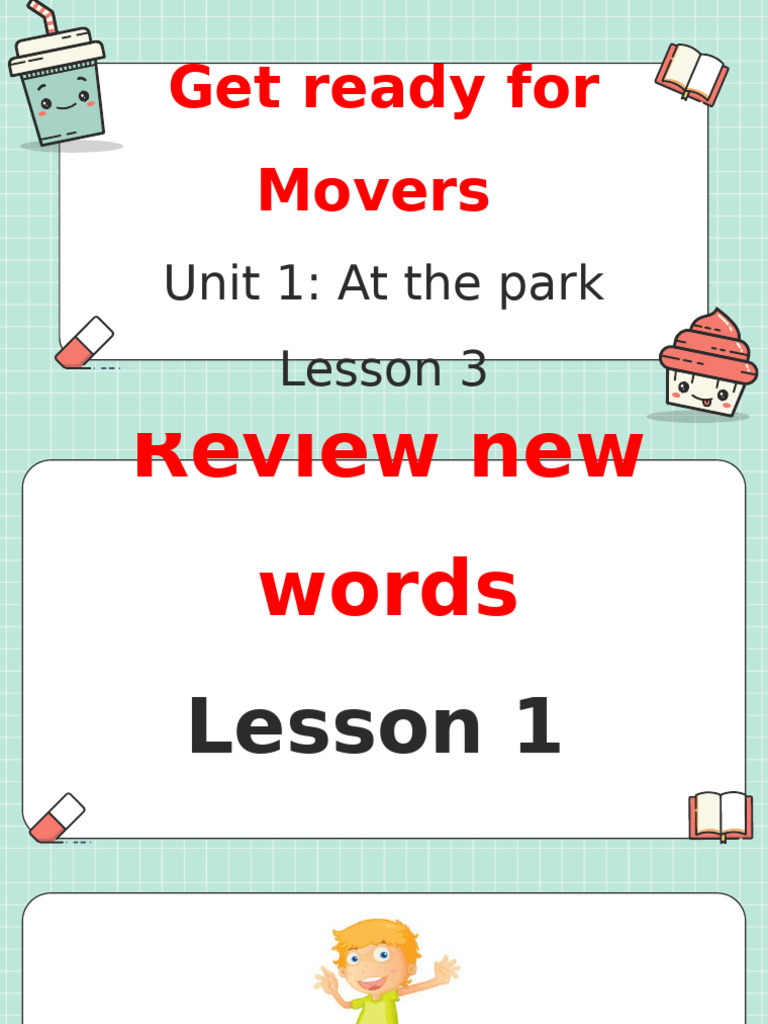 Movers Unit 1 Lesson 3 Review Activities | PDF