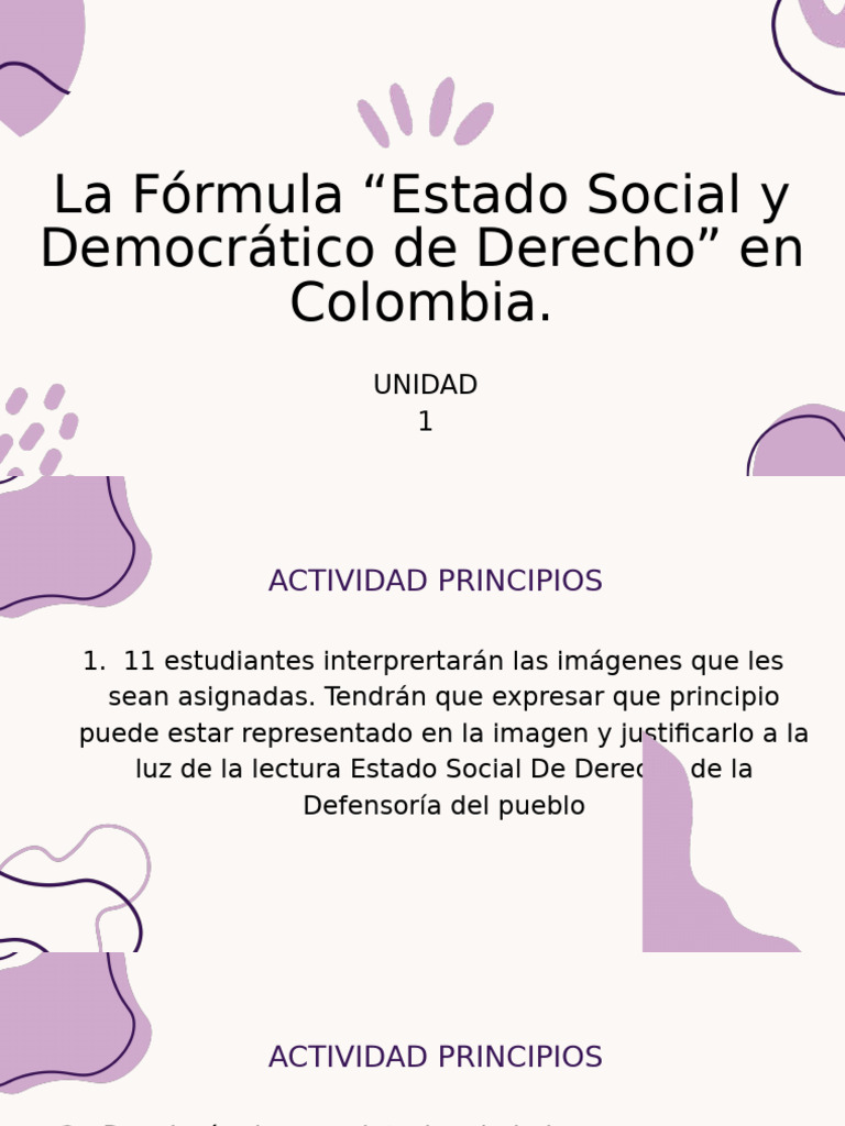Estado Social y Democrático de Derecho | PDF | Estado (política ...
