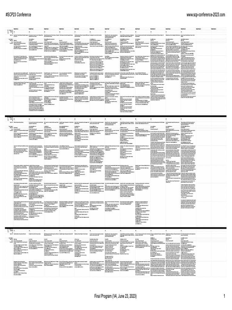 SCP23 Final Program 06-23-2023 | PDF