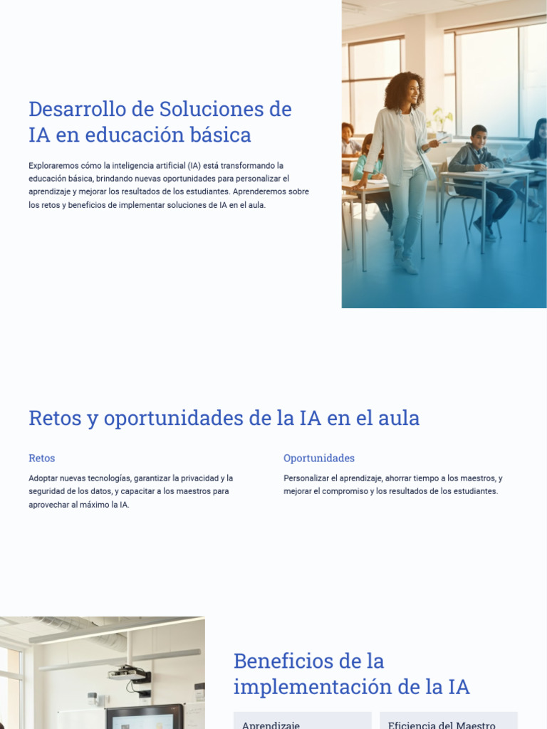 IA en Educación Básica: Retos y Beneficios | PDF | Inteligencia ...