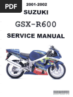 Suzuki GSX-R600 2000-2003 Repair Manual | PDF