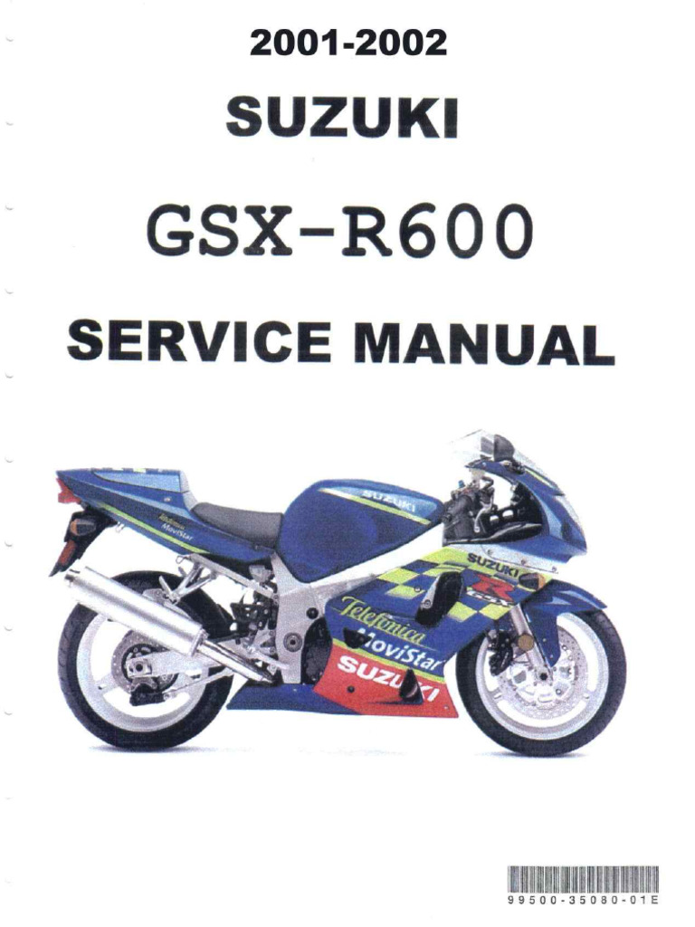 Suzuki GSX-R600 2000-2003 Repair Manual | PDF