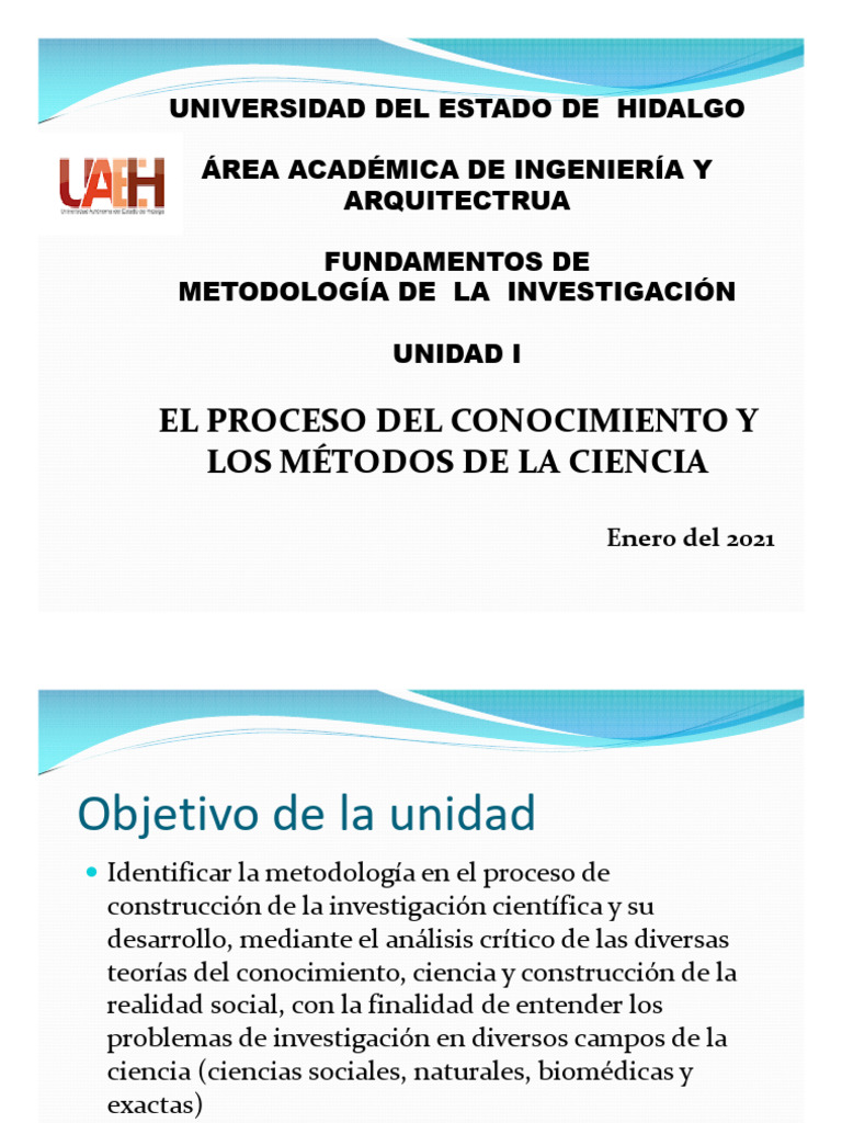 El Proceso Del Conocimiento y Los Métodos de La Ciencia | PDF | Science ...