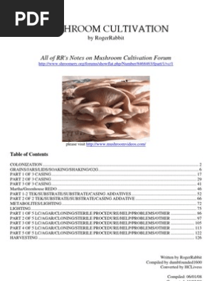 Roger Rabbit Mushroom Cultivation Mold Sterilization - 