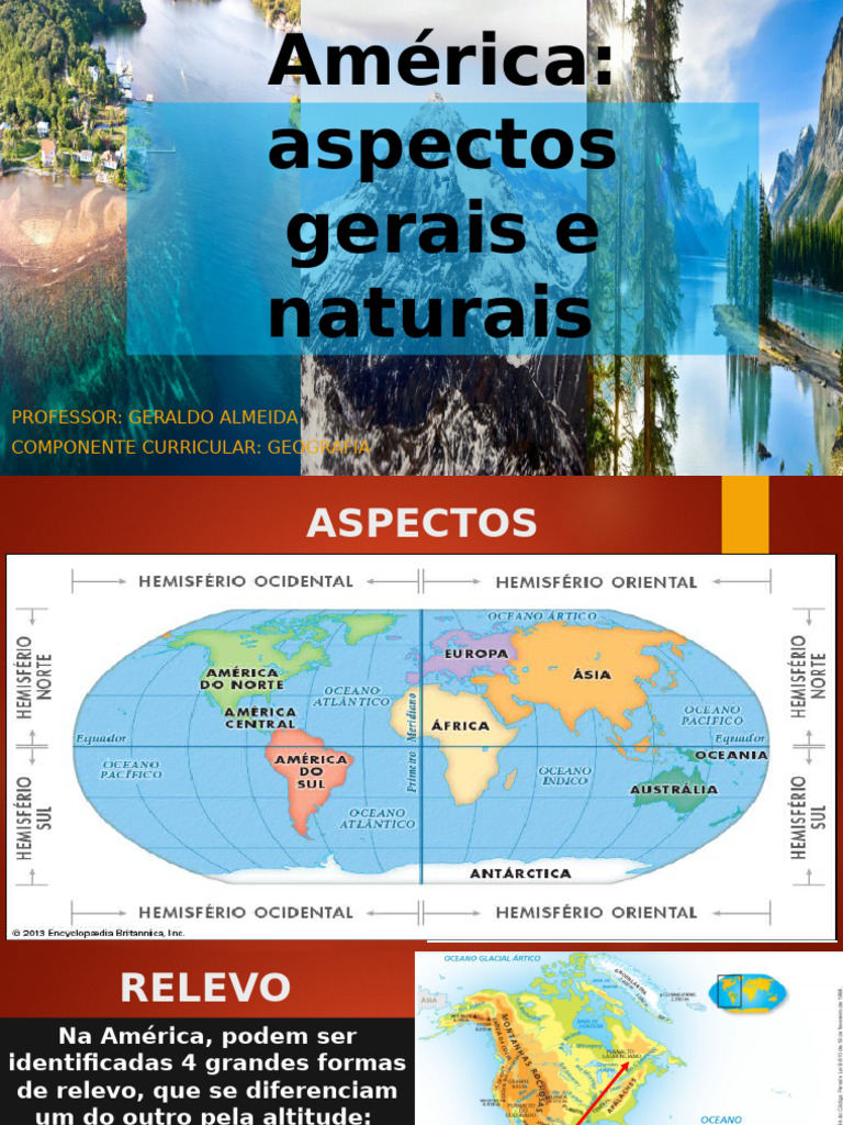 Aspectos Naturais da América | PDF | Américas | América do Sul