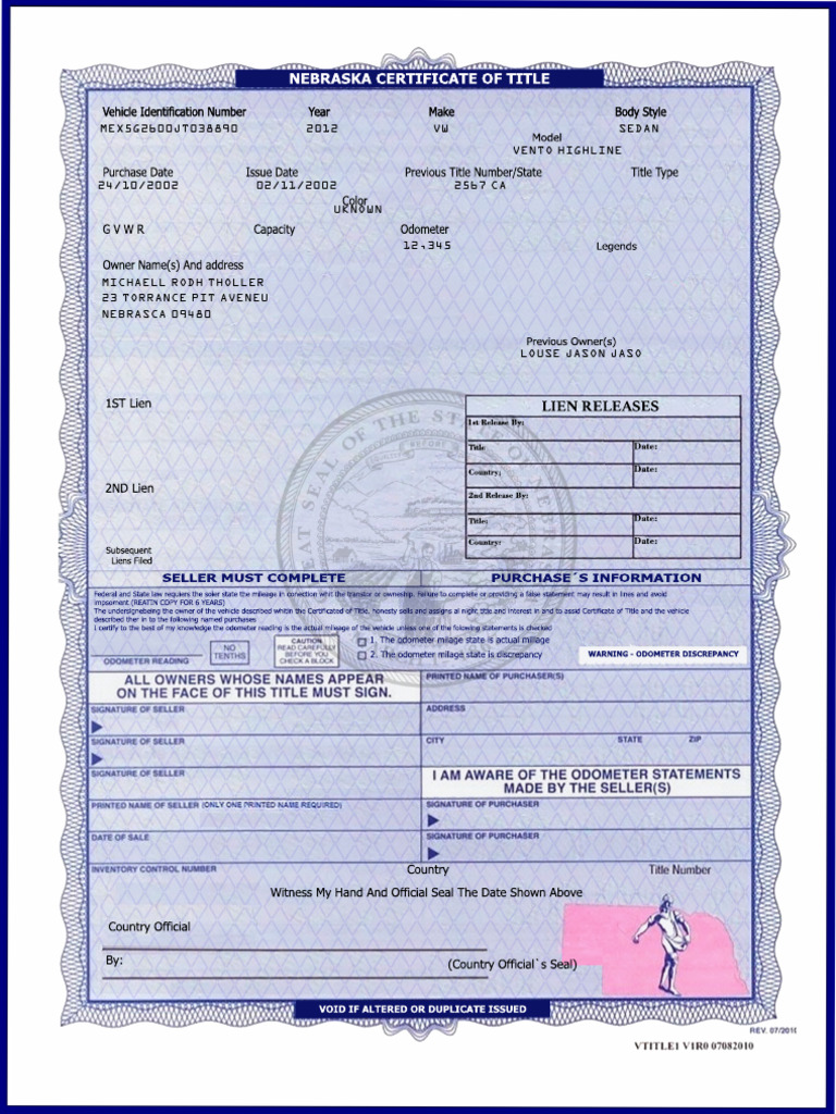 Odometer Discrepancy Warning Notice | PDF | Vehicles | Legal Procedure