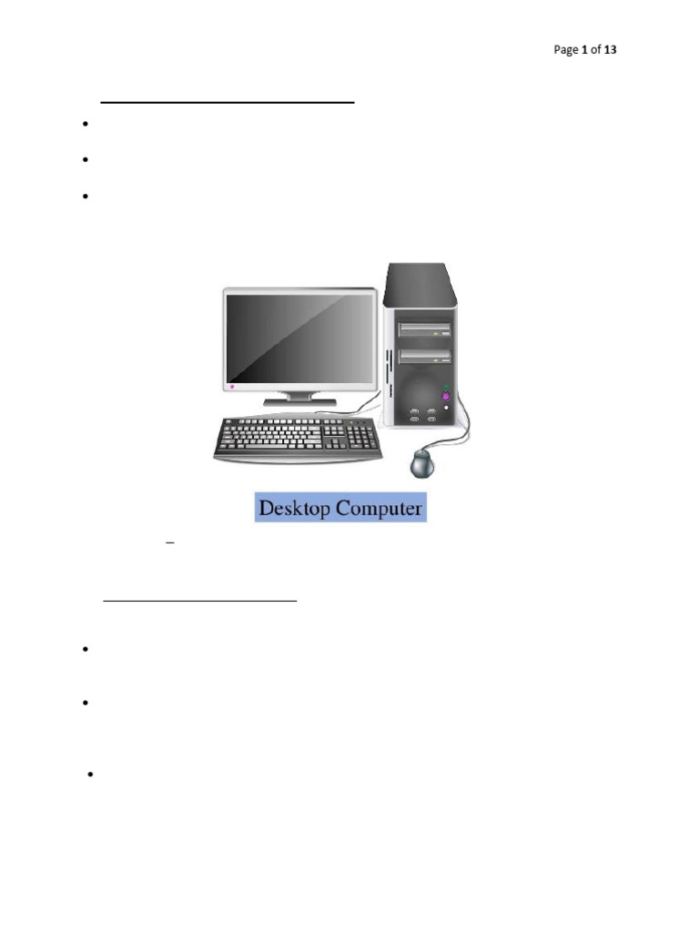 Computer Components, Hardware Et Al-Jan2018 | PDF | Read Only Memory ...