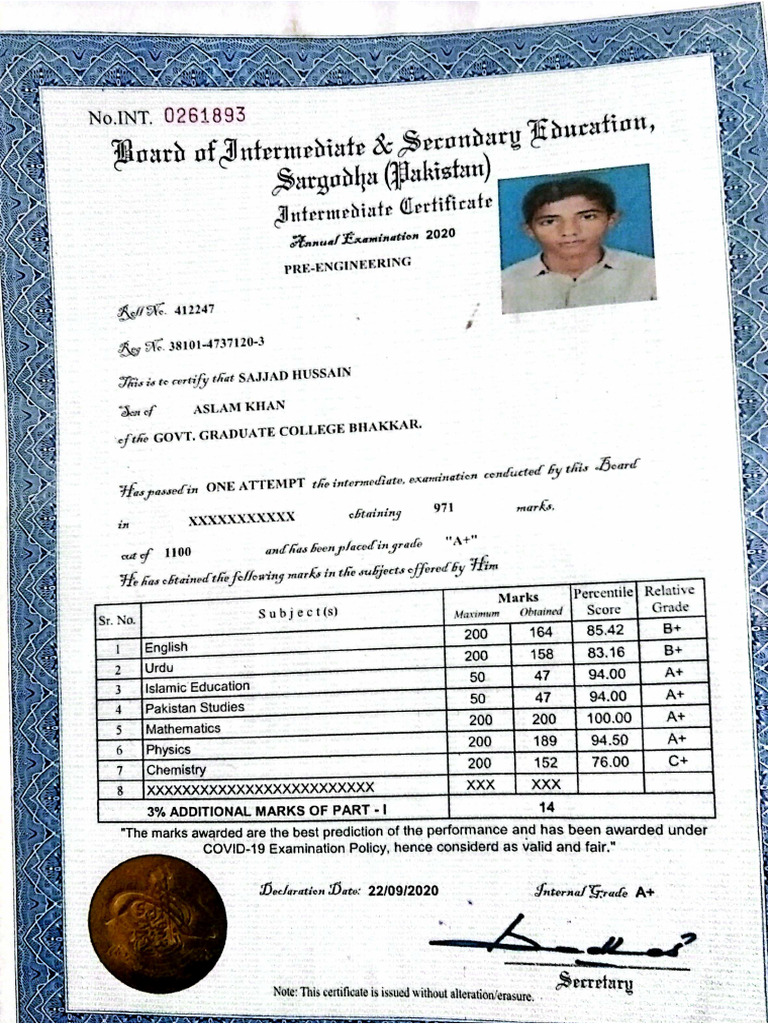 FSC Degree | PDF